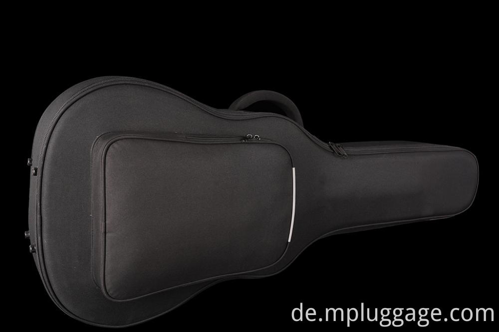 Einfache schwarze Gitarrenmusiktasche Simple Black Guitar Music Bag